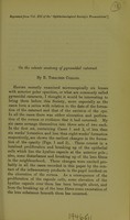 view On the minute anatomy of pyramidal cataract / by E. Treacher Collins.