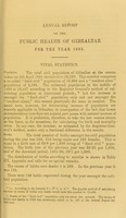 view Annual report on the public health of Gibraltar for the year 1893 / by W. G. MacPherson.