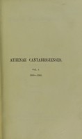 view Athenae Cantabrigienses / by Charles Henry Cooper and Thompson Cooper.