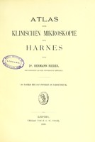 view Atlas der klinischen Mikroskopie des Harnes / von Hermann Rieder.