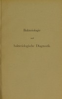 view Atlas und Grundriss der Bakteriologie und Lehrbuch der speziellen bakteriologischen Diagnostik / von K. B. Lehmann und Rudolf Neumann.