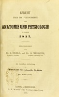 view Bericht über die Fortschritte der Anatomie und Physiologie im Jahre ...