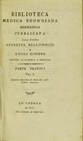 view Biblioteca medica browniana germanica pubblicata / dalli signori Giuseppe Belluomini e Luigi Giobbe.