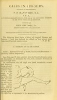 view Cases in surgery, occurring in the practice of P.D. Handyside ... / reported by John Struthers.