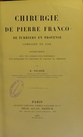 view Chirurgie de Pierre Franco de Turriers en Provence composée en 1561.