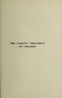 view The climatic treatment of children / by Frederick L. Wachenheim.