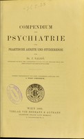 view Compendium der Psychiatrie für praktische Aerzte und Studierende / von J. Salgo.