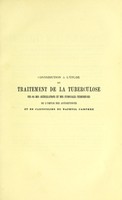 view Contribution à l'étude du traitement de la tuberculose des os, des articulations et des synoviales tendineuses, de l'emploi des antiseptiques et en particulier du naphtol camphré / par Jules Reboul.