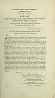 view Copy of the last report of the National Vaccine Establishment to the Secretary of State for the Home Department.  Presented pursuant to an Address of the House of Commons, bearing date the 13th February 1828.