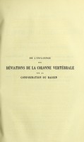 view De l'influence des déviations de la colonne vertébrale sur la conformation du bassin / par Louis Hirigoyen.