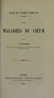 view Des maladies du coeur / par S. Botkin.