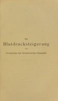 view Die Blutdrucksteigerung vom ätiologischen und therapeutischen Standpunkt / von Karl Hasebroek.