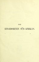 view Die Eingeborenen Süd-Afrika's / ethnographisch und anatomisch Beschrieben von Gustav Fritsch ... mit zahlreichen Illustrationen, grossentheils nach Original-Photographien und Zeichnungen des Verfassers im Holzschnitt ausgeführt, zwanzig lithographischen Tafeln mit Abbildungen einzelner Skelettheile, Proben der Hautfärbungen und Buschmann-Zeichnungen. Nebst einem Atlas enthaltend sechzig in Kupper radirte Portraitköpfe.