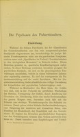 view Die Psychosen des Pubertätsalters / von Walter Wille.