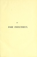 view Du foie infectieux / par Paul Gastou.