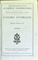 view Economic entomology : Aptera / by Andrew Murray.