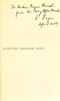 view Elementary ophthalmic optics / by Freeland Fergus.