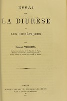 view Essai sur la diurese et les diuretiques / par Ernest Verdun.