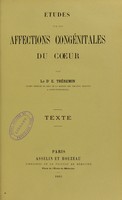 view Études sur les affections congénitales du coeur / par É. Théremin.