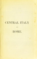 view Italy : handbook for travellers. Second part, Central Italy and Rome / by K. Baedeker.