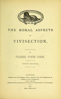 view "The anti-vivisection question."