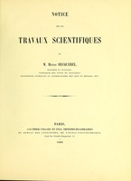 view Notice sur les travaux scientifiques de M. Henri Becquerel.