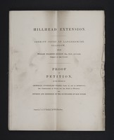 view Papers regarding the extension of the boundaries of the burgh of Hillhead so as to include the asylum