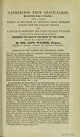 view Gatherings from grave-yards; particularly those of London ... by Geo. Alfd. Walker. Opinions of the London and provincial press.