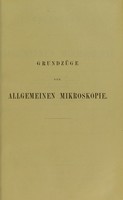 view Grundzüge der allgemeinen Mikroskopie / von Leopold Dippel.