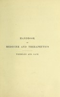 view Handbook of medicine & therapeutics / by Alexander Wheeler and William R. Jack.