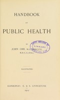 view Handbook of public health / by John Orr.