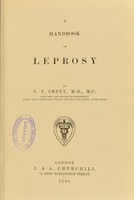 view A handbook on leprosy / by S.P. Impey.