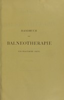 view Handbuch der Balneotherapie für practische Ärzte / bearbeitet von R. Flechsig.