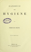 view Handbuch der Hygiene / von Ferdinand Heuppe.