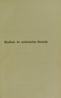 view Handbuch der medicinischen Statistik / von Fr. Oesterlen.