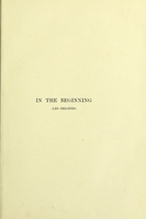 view In the beginning (Les Origines) / by J. Guibert; translated from the french by G. S. Whitmarsh.
