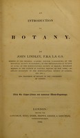 view An introduction to botany / by John Lindley.