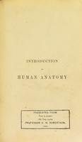 view An introduction to human anatomy : including the anatomy of the tissues / by William Turner.