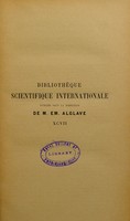 view L'eau dans l'alimentation / par F. Malméjac ... Préface de M. F. Schlagdenhauffen ...