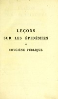 view Leçons sur les épidémies et l'hygiène publique. Faites à la Faculté de Médecine de Strasbourg / par Fr. Emm. Fodéré.