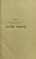 view Leçons sur l'histologie du système nerveux / par L. Ranvier ; recueillies par Ed. Weber.