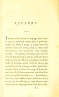 view A lecture on the sulphur water of Harrogate / by A. Hunter.