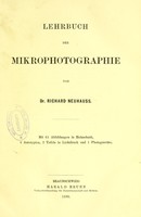 view Lehrbuch der Mikrophotographie / von Richard Neuhauss.