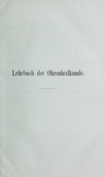 view Lehrbuch der Ohrenheilkunde für Studirende und Ärzte / von F. Rohrer.