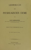 view Lehrbuch der physiologischen Chemie / von Olof Hammarsten.