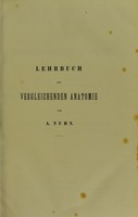 view Lehrbuch der vergleichenden Anatomie / von A. Nuhn.