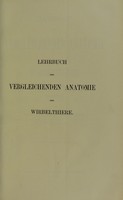 view Lehrbuch der vergleichenden Anatomie der Wirbelthiere : auf Grundlage der Entwicklungsgeschichte / bearbeitet von Robert Wiedersheim.