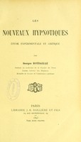 view Les nouveaux hypnotiques : étude expérimentale et critique / par Georges Houdaille.