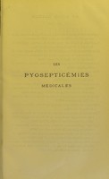 view Les pyosepticémies médicales / par Georges Etienne.