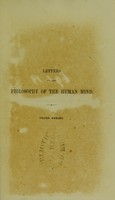 view Letters on the philosophy of the human mind : third series / by Samuel Bailey.